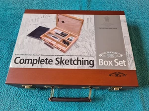 Winsor & Newton, Complete Sketching Wooden Box Set, with extras!!, brand new - Picture 1 of 10