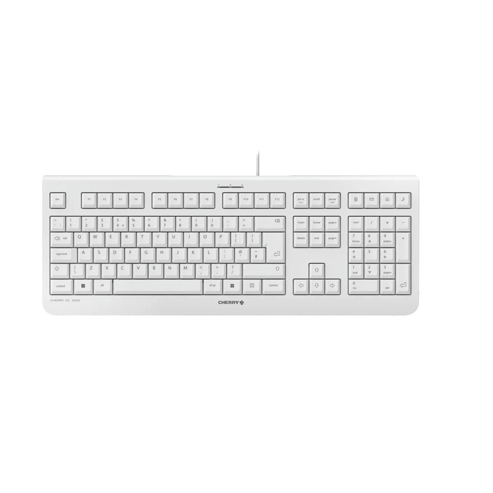 Cherry KC 1000 - (UK layout) keyboards (Wired, USB, Grey, USB, 0 - 50 °C, -20 -  - Image 1 of 3