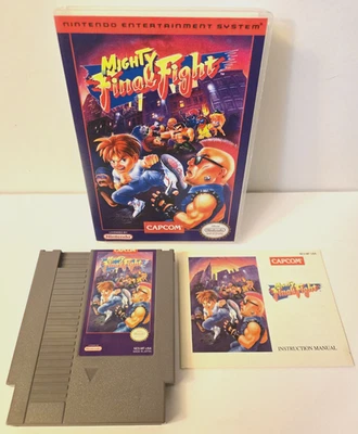 Mighty Final Fight (Nintendo NES, 1993) CAPCOM Game & Manual Only TESTED RARE - Image 1 of 4