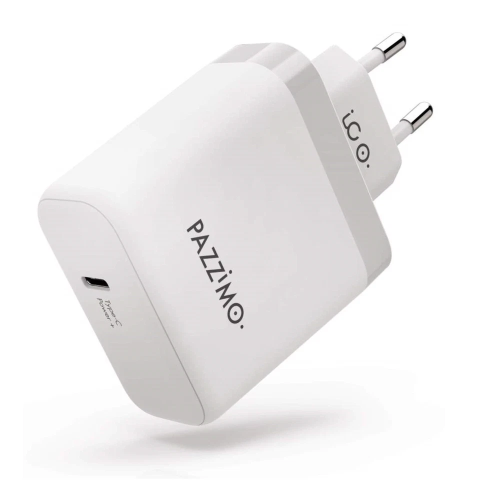 Pazzimo Ladegerät USB-PD Power Delivery 3A USB-C Netzteil Lader für Handy iPad - Bild 1 von 4