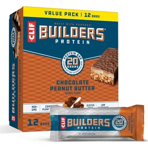 CLIF BUILDERS Protein Bars - Chocolate Peanut Butter Flavor - 20g Plant Based... - Picture 1 of 9