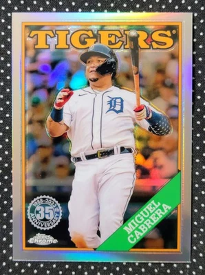 2023 Topps Chrome - Miguel Cabrera - 1988 Topps Baseball - #88BC-4 - Image 1 of 2