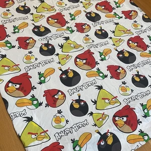 Angry Birds Twin Fitted Sheet 60% Cotton 40% Poly Blend Vintage - Picture 1 of 6