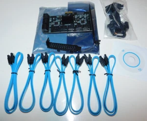 PcIe 16-Port Sata III Controller Expansion Card 6Gbps - Picture 1 of 5