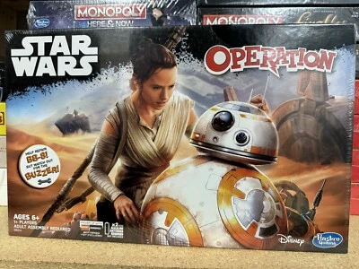 OPERATION Disney Star Wars Edition BB-8 Droid Classic Hasbro Game New SEALED G10 - Image 1 of 2