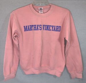 Martha's Vineyard Crewneck Sweatshirt Size Small Pink Souvenir Rare