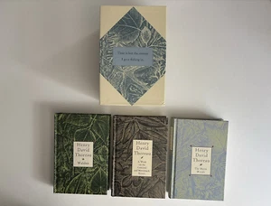 Thoreau Box Set 3 Books Book of the Month Club Walden Maine Woods Concord - Picture 1 of 10