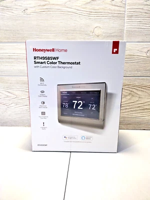 Honeywell Home RTH9585WF Smart Color Touchscreen Programable Thermostat Sealed - Image 1 of 4
