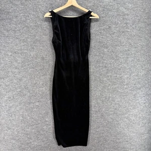 B. Darlin Dress Girls 3/4 Black Maxi Long Sleeveless Lined Rhinestone Casual - Picture 1 of 9