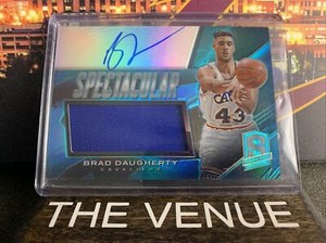 2013-14 Panini Spectra Spectacular Swatch AUTO Light Blue #61 Brad Daugherty /60