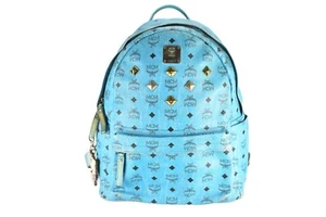 ✅MCM RUCKSACK vintmarket.de LEDERRUCKSACK TASCHE BLAU 4212 - Bild 1 von 9