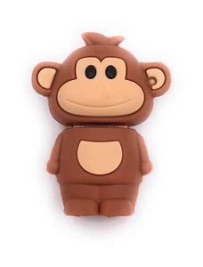 Mono De Pie Mono Dulce Marrón Animal Funny USB Stick Div Capacidades - Imagen 1 de 54