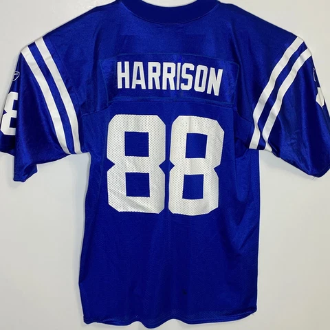 Marvin Harrison Indianapolsis Colts NFL Reebok Jersey #88 Nylon M Blue Cover
