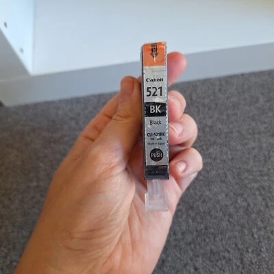 Canon Genuine CLI-521BK Black Ink Tank - Black Brand New Unopened - Image 1 of 4