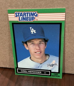 OREL HERSHISER 1989 KENNER STARTING LINEUP CARD - LOS ANGELES DODGERS