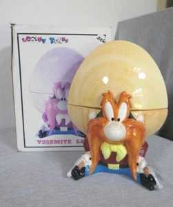 Tarro de galletas de cerámica 1993 TM Warner Bros Looney Tunes Yosemite Sam China caja de 11,5 - Imagen 1 de 22