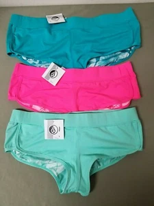 New Womens Volcom Simply Solid Boardie Swim Bottom. - Picture 1 of 4