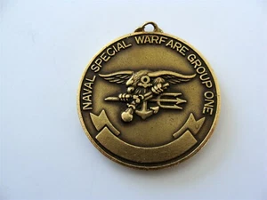 Naval Special Warfare Group One SBD Seal MCT Hoo Yah Challenge Coin With Bezel - Picture 1 of 4