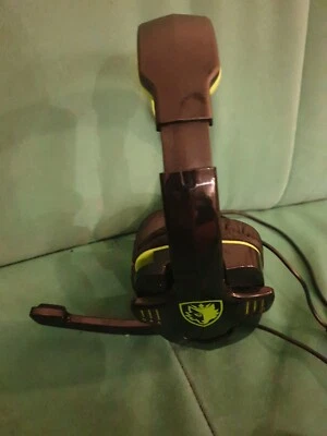 SADES SA-708GT Multimedia Gaming Headset Kopfhörer 3,5 mm Stereo Mikrofon Blau - Bild 1 von 3