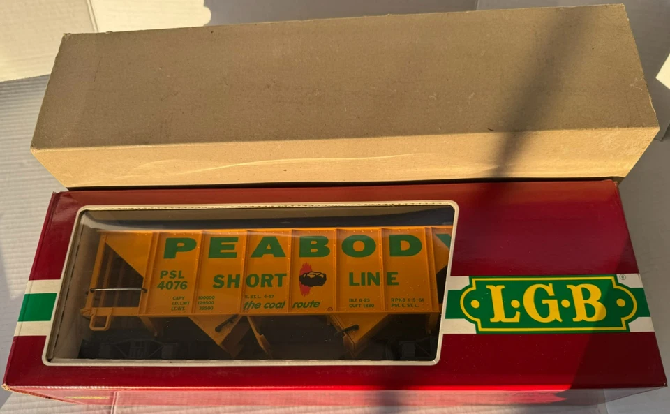 LGB 4076 X01 Peabody Short Line Hopper Car G-scale