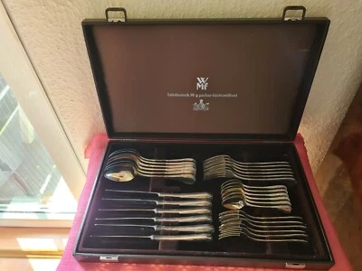 WMF Stil-Besteck Kreuzband Ludwig XVI 30 Teile versilbert 90 für 6 Pers. Top !!! - Bild 1 von 4