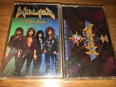 Winger In The Heart Of The Young Cassette Tested 1990 & winger single miles away - Image 1 of 3