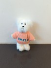 Boyds Bears Thinkin' of Ya Mini Message Bear "Smile" Peach Sweater 4" A17