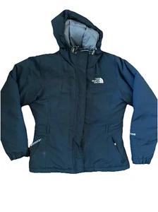 THE NORTH FACE Womens Goose Down Jacket Size Medium Puffer Black Full-Zip 550 - Picture 1 of 19