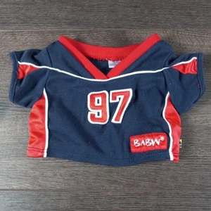 Camisa estilo jersey Build A Bear Workshop 97 roja y azul marino - Imagen 1 de 3