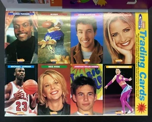 TARJETA MICHAEL JORDAN RARA ADAM SANDLER 1999 SIN ETIQUETA TARJETA NICKELODEON CARGADOR COMPLETO - Imagen 1 de 3