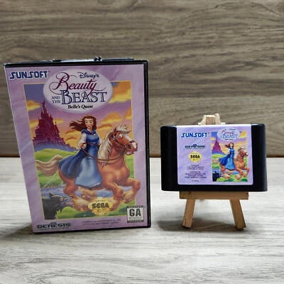 Disney's Beauty and the Beast: Belle's Quest (Sega Genesis) Game, Case - Tested - Image 1 of 4