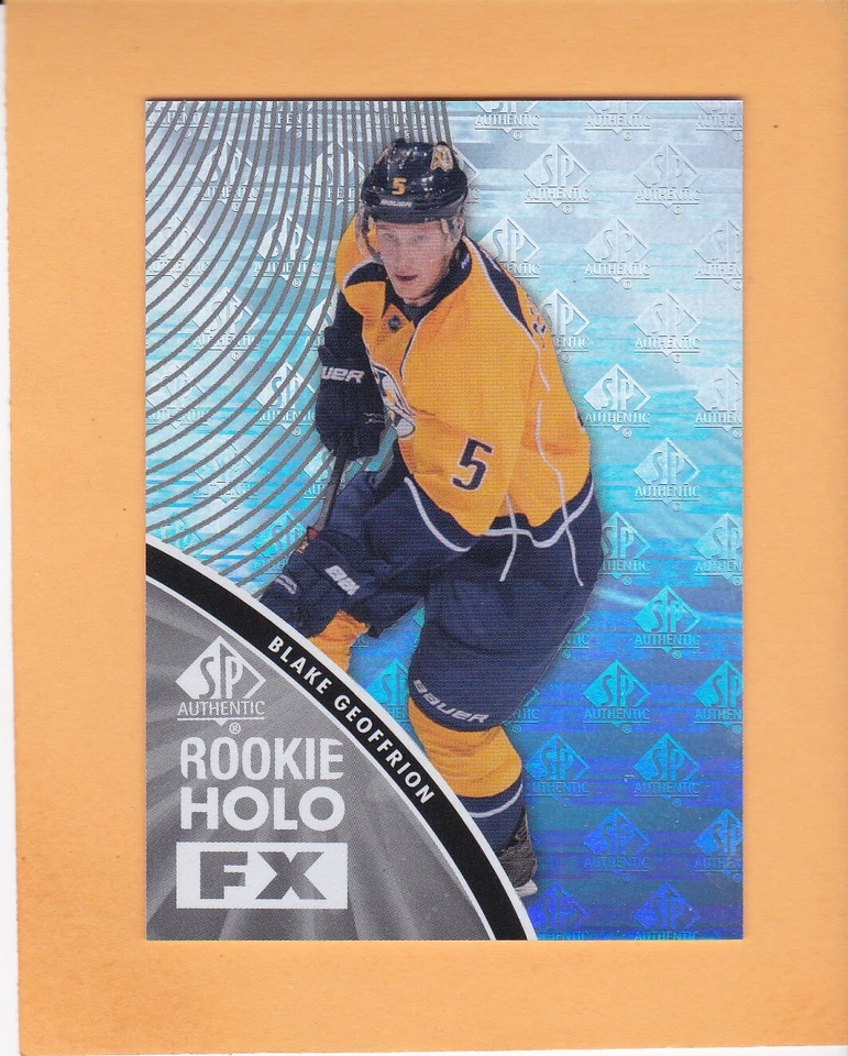 BLAKE GEOFFRION 2011-12 SP AUTHENTIC HOLOVIEW FX #RFX15 NASHVILLE PREDATOR NM-MT - Image 1 of 2