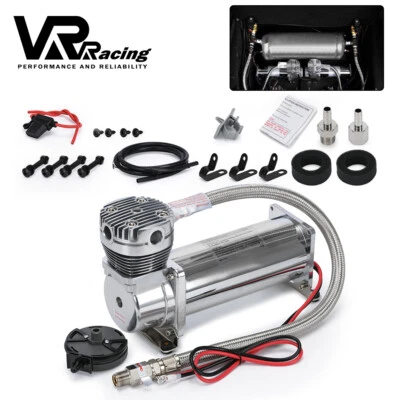 Compresor cromado 480C 200 PSI - Bolsas de aire elevadoras de aire suspensión neumática Foto 1 de 4