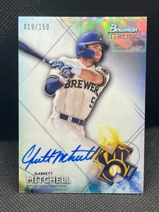 Garrett Mitchell - 2021 Bowman Sterling REFRACTOR On-Card AUTO - SP SN /150 - Picture 1 of 2