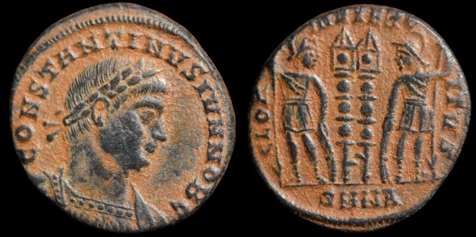 Constantine II Ancient Roman coin 317 - 340 AD Æ 17 mm. 2,22 gramm. #1474 - Image 1 of 4