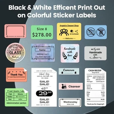 Wireless Label Printer For Shipping Price Stickers School Business Project - Image 1 of 4