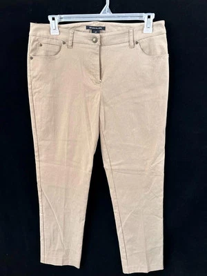 Nine West pants size 14P 29" inseam 2 pockets beige 14 petite - Image 1 of 4