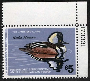 US Sc RW45 Multicolor $5.00 1978 MNH Original Gum Plt No. 173331 Sngl Duck Stamp - Picture 1 of 1