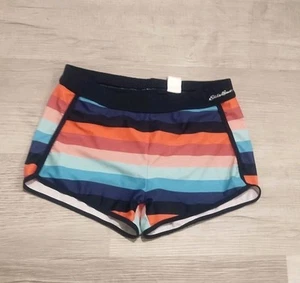 Eddie Bauer Youth Sz Large 14/16 Swim Shorts Bottoms Stripes Multicolor Lined - Picture 1 of 4