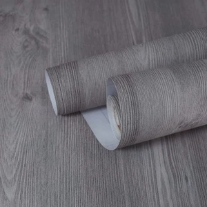 Wood Contact Paper Wood Wallpaper Light Gray Wood Grain Contact Paper Grey Pe... - Picture 1 of 7