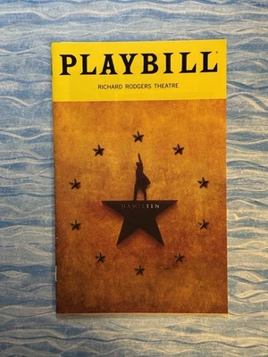 Hamilton 10th Anniversary September 2025 Broadway Playbill with Cast Insert Slip - Image 1 of 4
