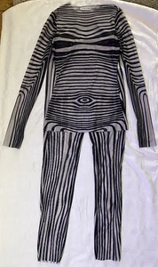 YG Collection Women's Sheer Zebra Print 2pc Shirt & Pants Set Size S - Bild 1 von 21