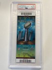 Tom Brady signed 2017 Super Bowl LI Greatest Comeback Full Ticket PSA 8 Auto 10