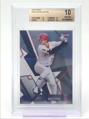 SHOHEI OHTANI 2018 TOPPS FINEST ROOKIE PRISTINE ANGELS RC BGS 10 Q5819 - Image 1 of 2