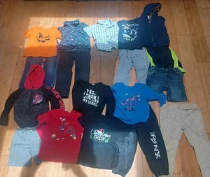 Lot 19 Boys Clothes Bundle Size 4T Tops Shorts Pants Jackets Multiple Brands - Picture 1 of 9