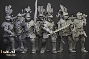 Sunland Knight Soldier Fighter Miniatura x7| D&D DnD | - Imagen 1 de 1