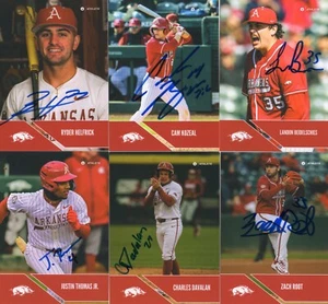 ONIT Athlete 2025 Arkansas Razorbacks IP Autographed Baseball Cards - You Pick! - Picture 1 of 53