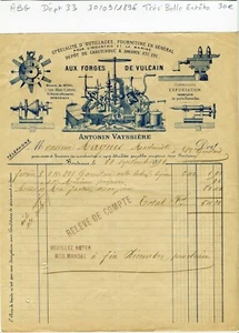 Dépt 33 - Bordeaux - Très Belle Entête Secteur de l'Outillage du 30/09/1896 - Picture 1 of 1
