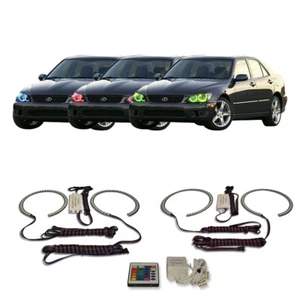 RGB Multi Color IR Headlight Halo kit for Lexus is300 01-05 - Picture 1 of 11