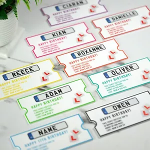 Personalisiertes Fahrstundenticket individuelles Nummernschild Fahrstunden Geschenk - Bild 1 von 6